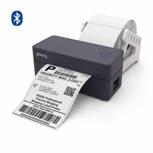 Pixra P30 Pro Bluetooth Wireless Thermal Label & Receipt Printer with Inbuilt Paper Holder Compartment